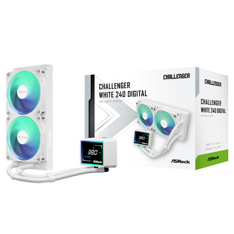 ASRock Challenger White 240MM Digital AIO Liquid Cooler