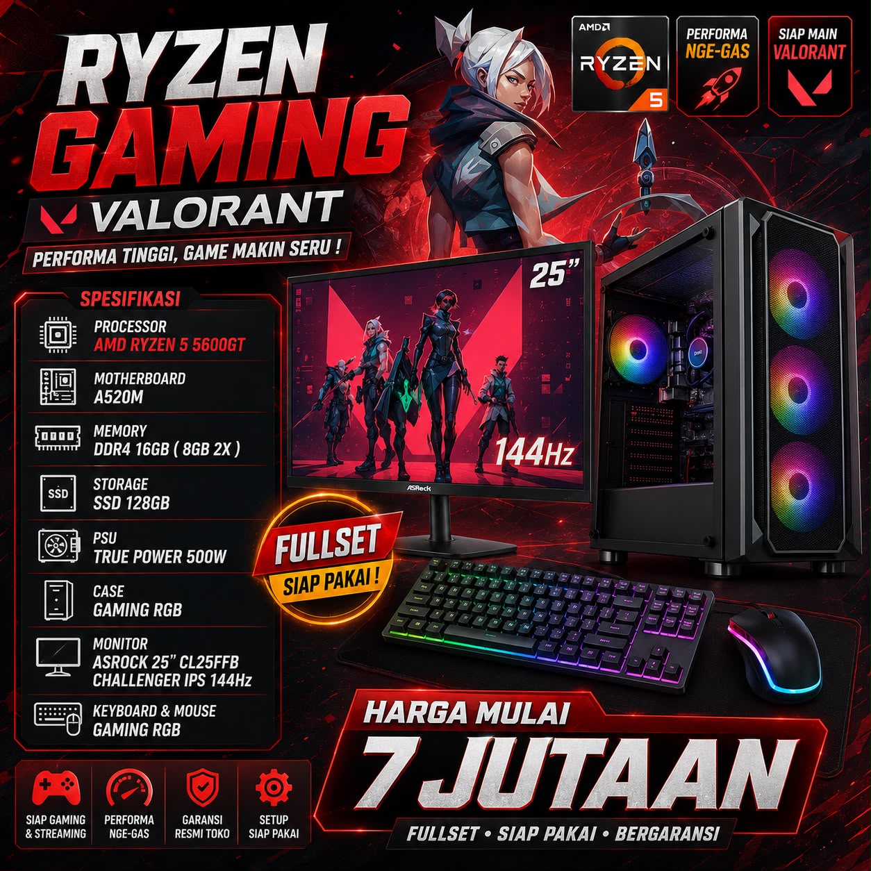 MASTER-BASIC PAKET PC 5600GT KOMPLIT